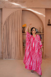 Pink/White with hand Tie-Dye Vol-3