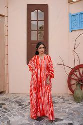 Orange / White with hand Tie-Dye Vol - 4