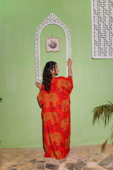 Elephant C - Linen kaftan