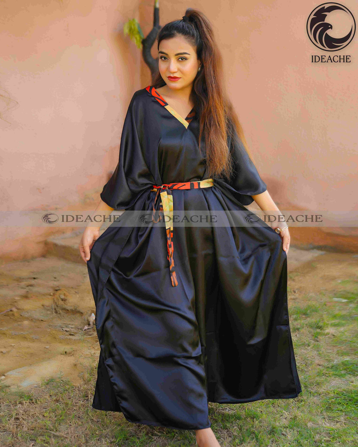 Black Beauty Belt Kaftan