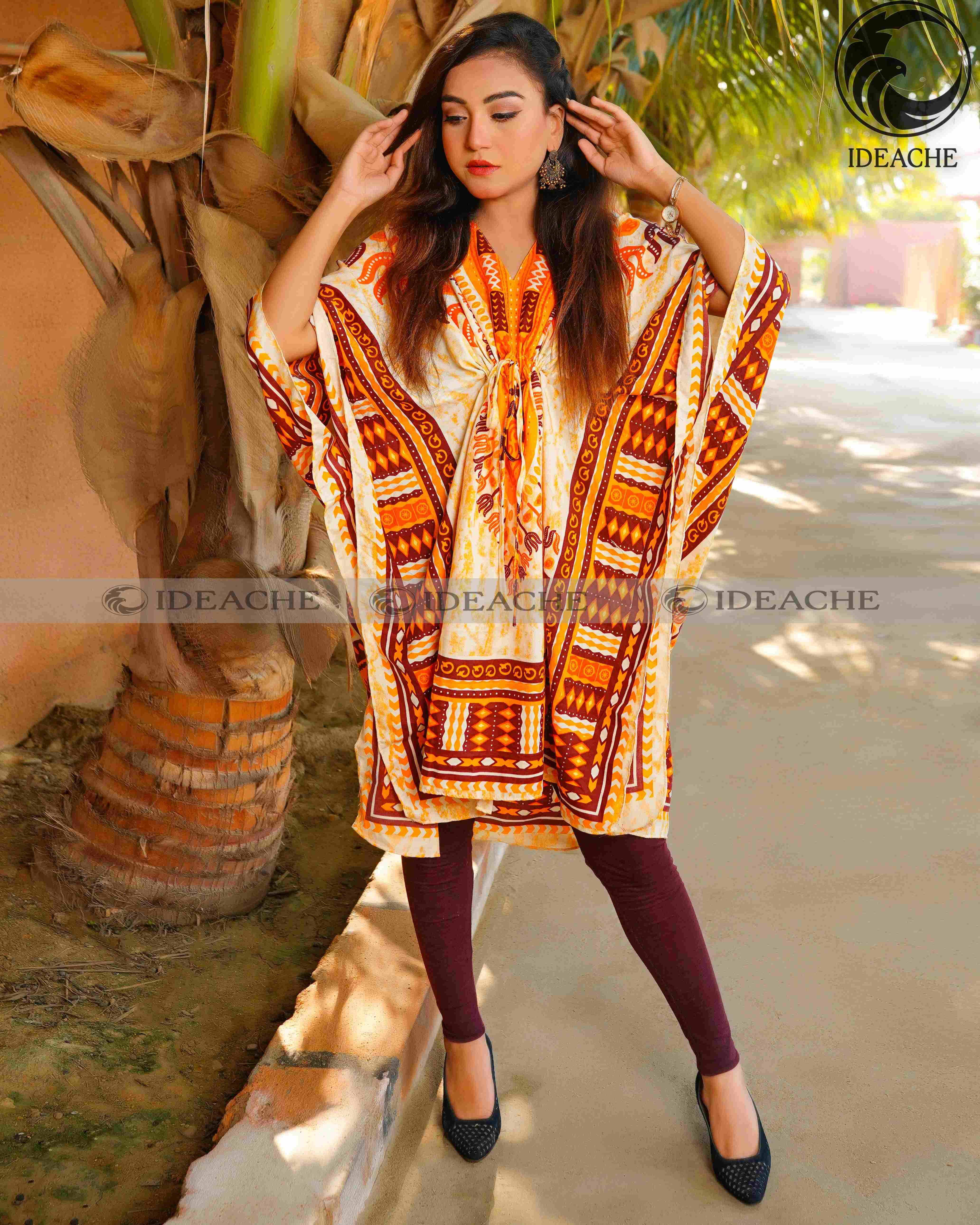 Choaclato lawn Maxi Kaftan vol-2