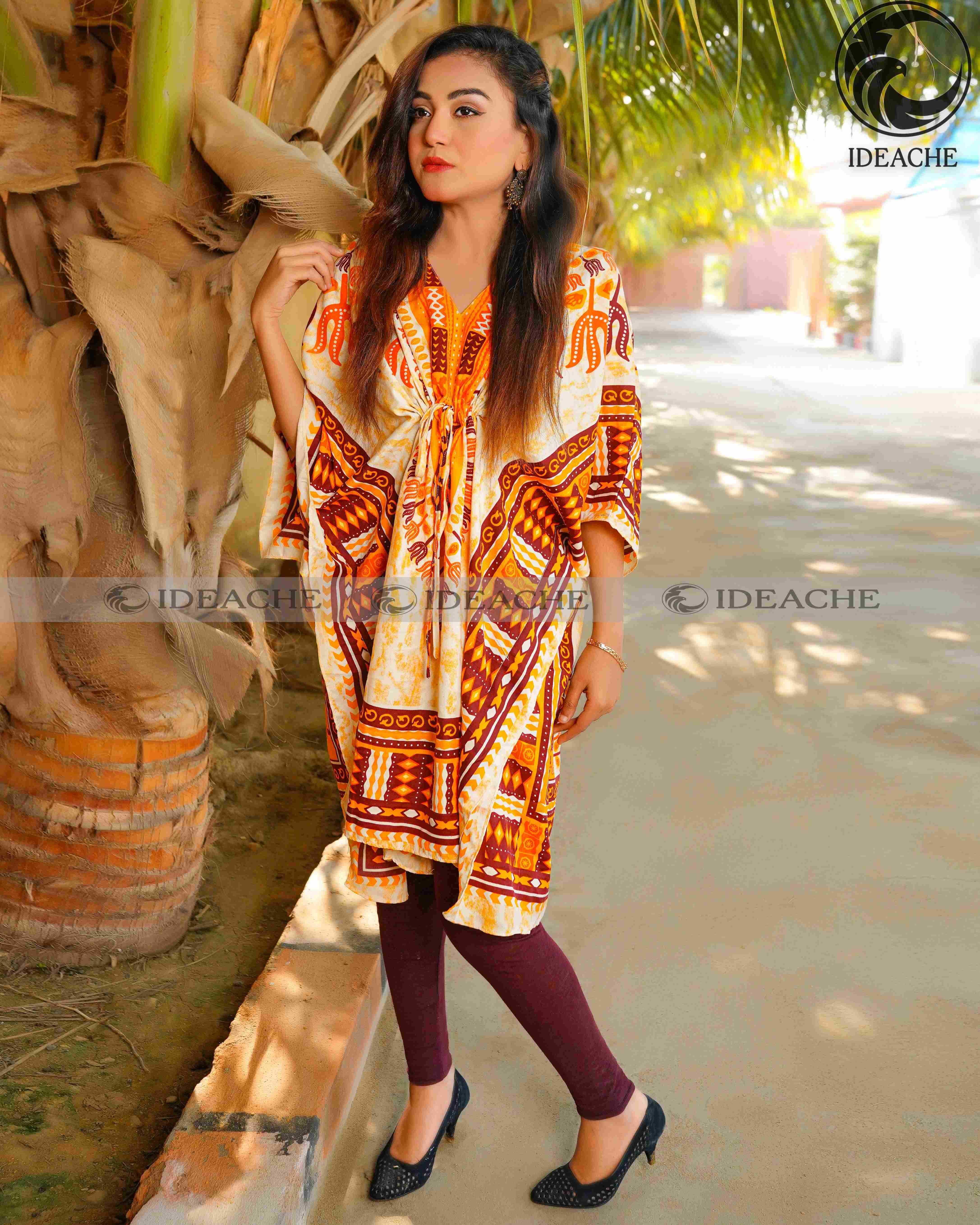 Choaclato lawn Maxi Kaftan vol-2