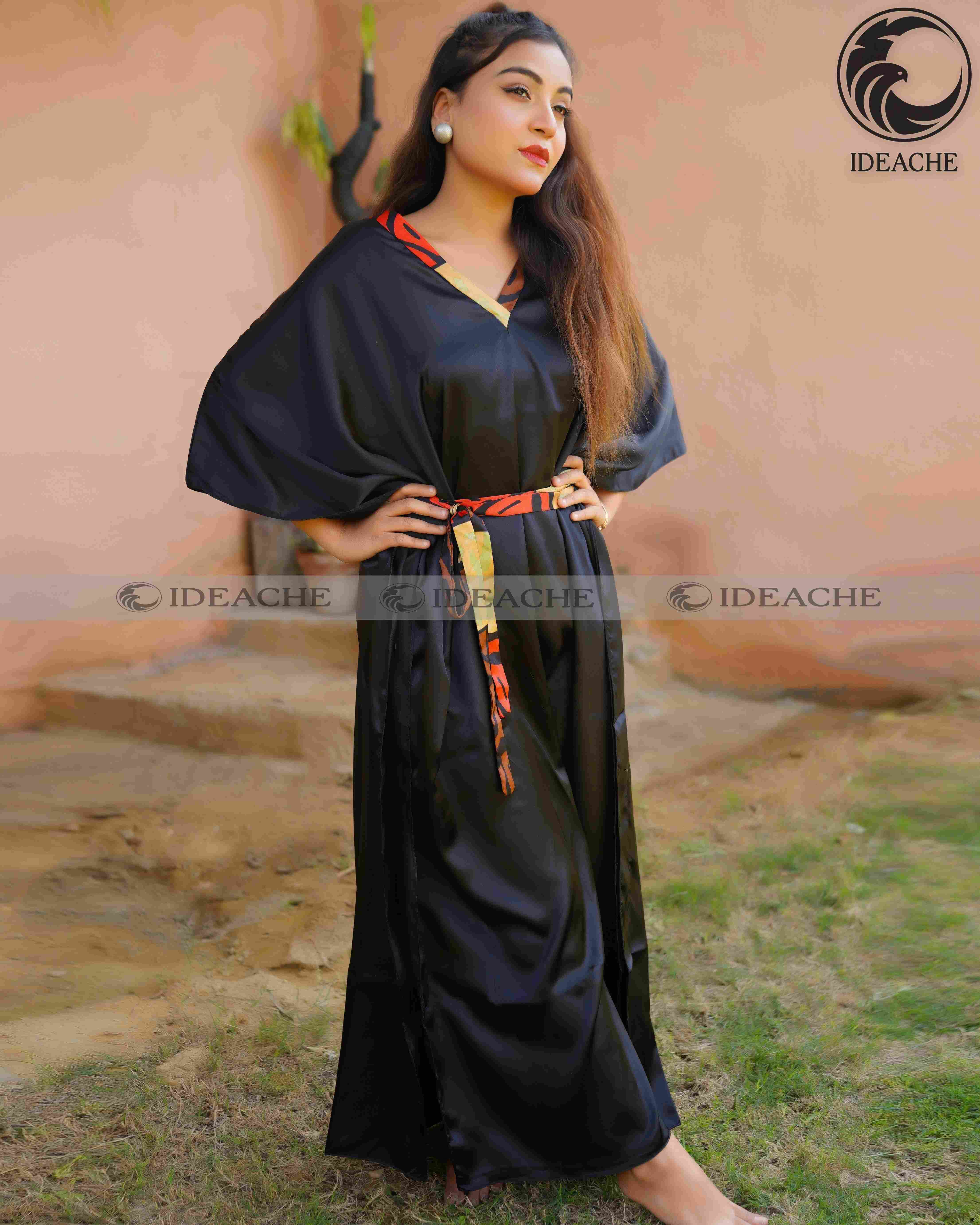 Black Beauty Belt Kaftan