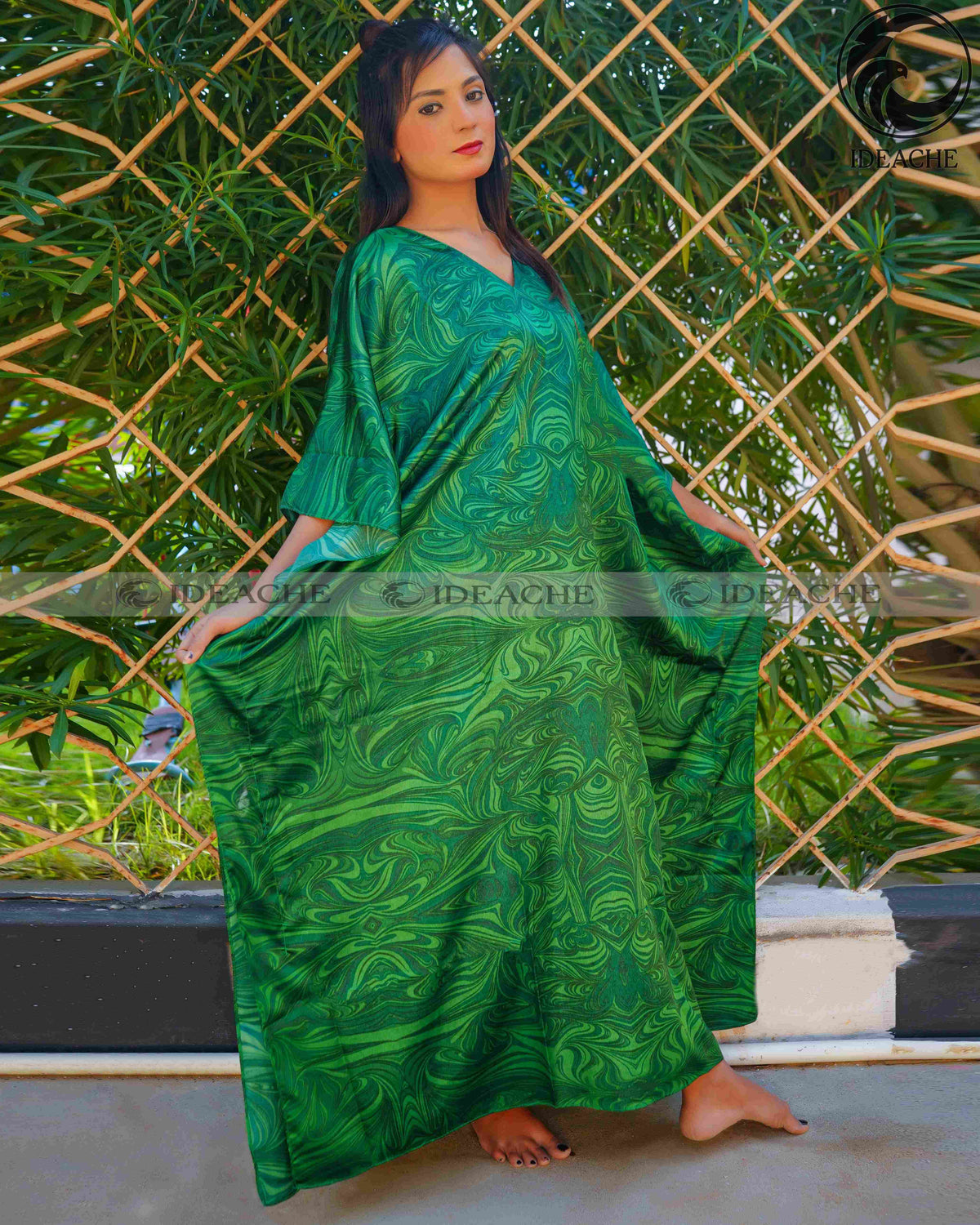 Green Chili Belt Kaftan