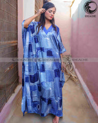Blue Marble Long Kaftan