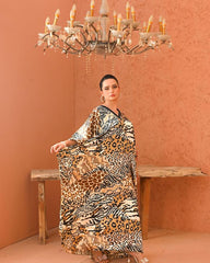 leopard long kaftan