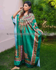 Goddies Green Long Kaftan