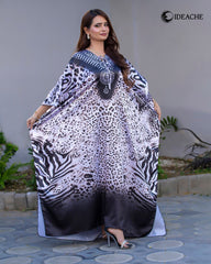 double shaded" cheetah kaftan