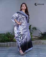double shaded" cheetah kaftan