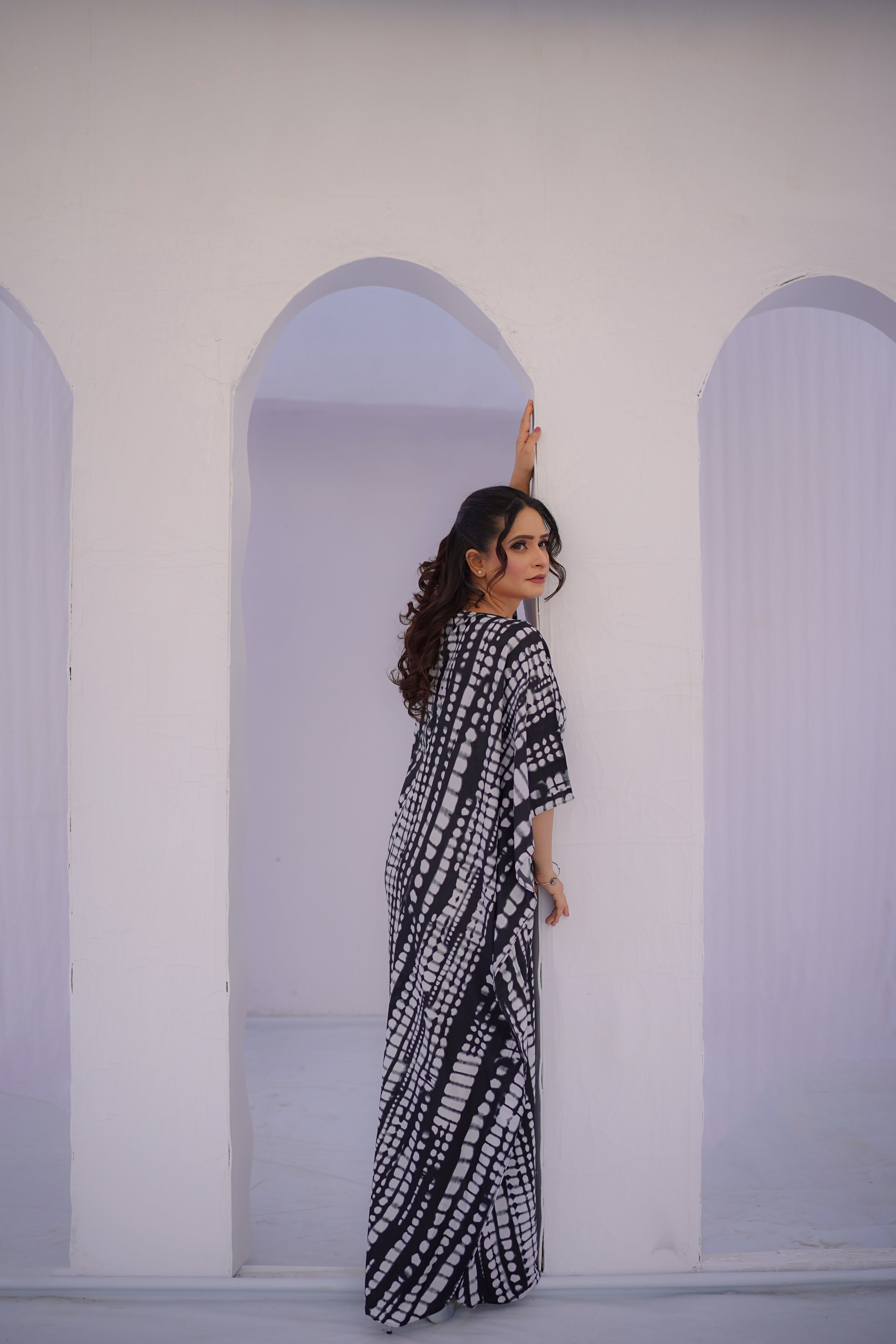 Black/White with hand Tie Dye Vol-1