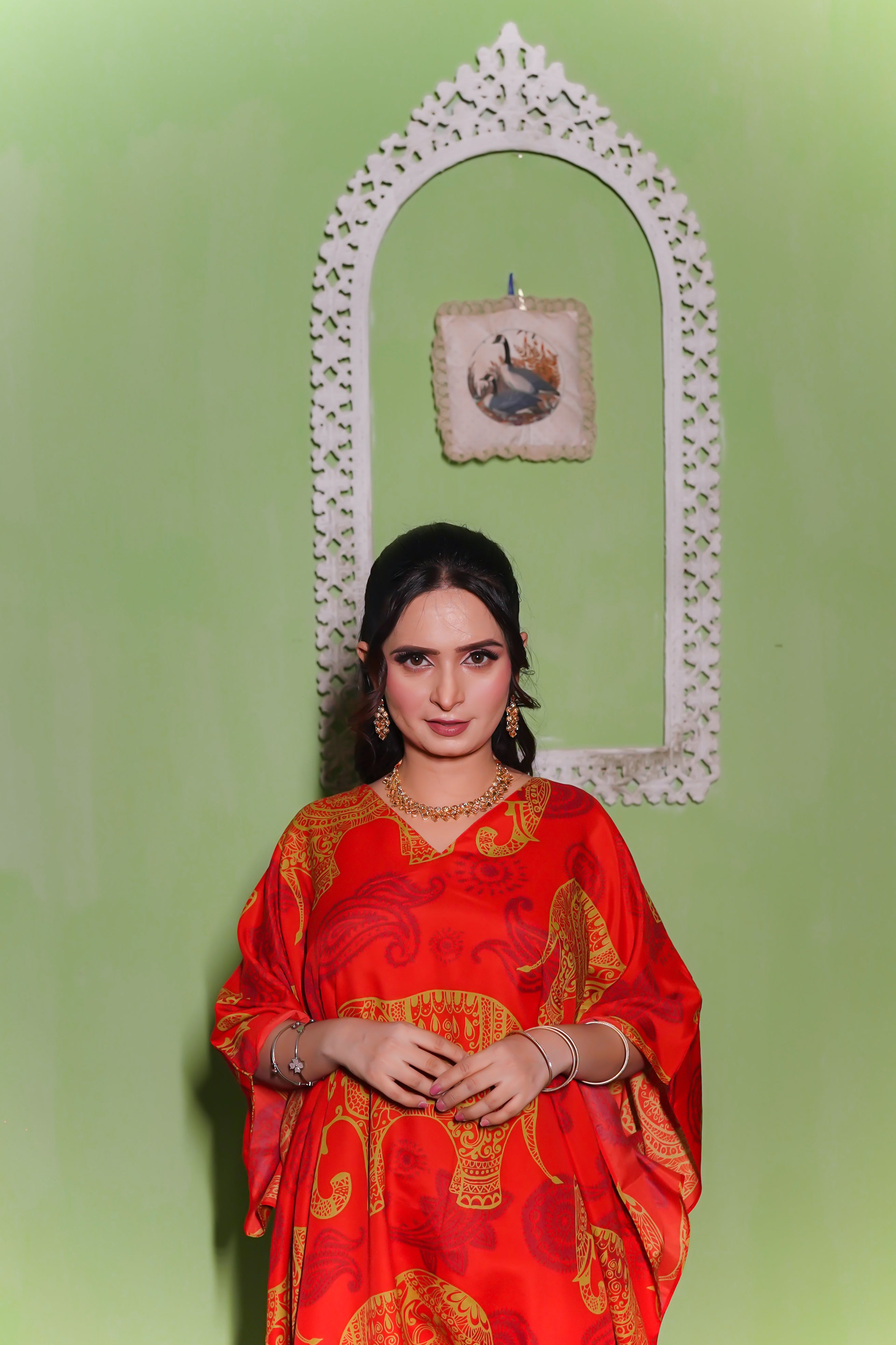 Elephant C - Linen kaftan